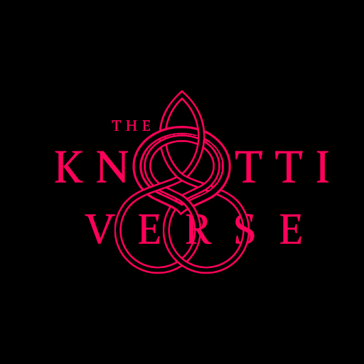 The Knottiverse Logo Pink and Black Knottiverse Universe